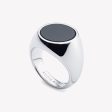 INLAID SIGNET RING - ONYX Discount