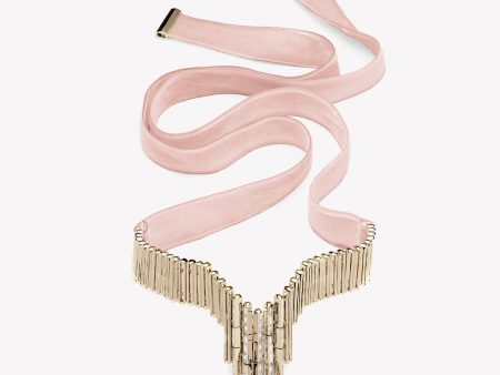 TWILL BAGUETTE COLLAR | BLUSH VELVET Supply