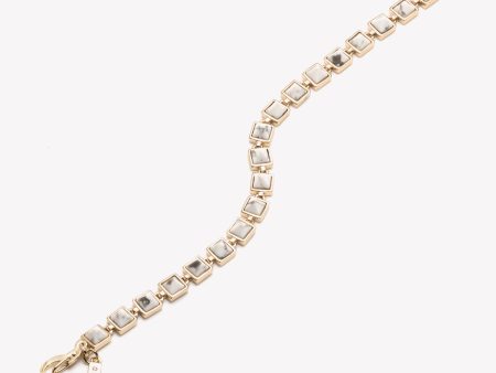 PYRAMID TENNIS BRACELET - HOWLITE Online now