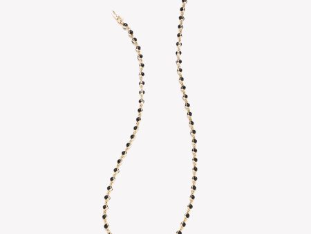 SHORT INLAID DOME NECKLACE - ONYX Fashion