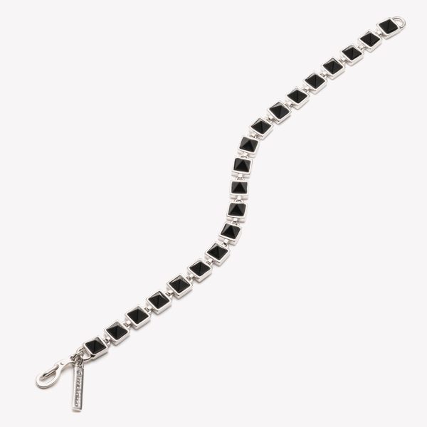 PYRAMID TENNIS BRACELET - ONYX Hot on Sale