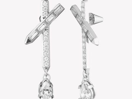 ESTATE CROSSBAR DROP EARRINGS on Sale