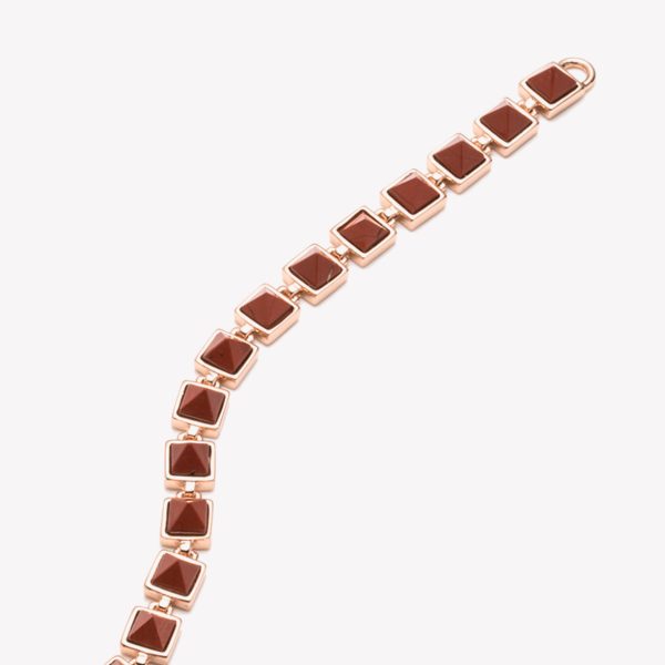 PYRAMID TENNIS BRACELET - CARNELIAN Fashion