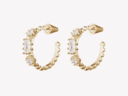 ESTATE HOOP EARRINGS Online now