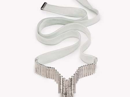 TWILL BAGUETTE COLLAR | MIST VELVET Hot on Sale