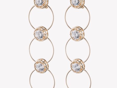 TIERED CIRCLE ESTATE EARRINGS Fashion