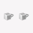 PAVÉ CUBE STUD EARRINGS For Discount