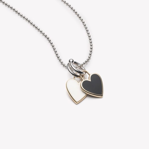 DOUBLE HEART CHARM PENDANT Online