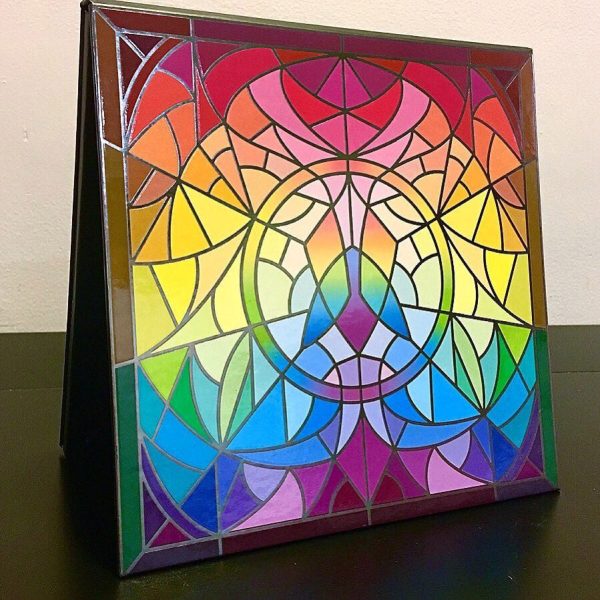 Stained Glass Empty Magnetic Palette Bundle (Standard + Mini Palette) Online Hot Sale