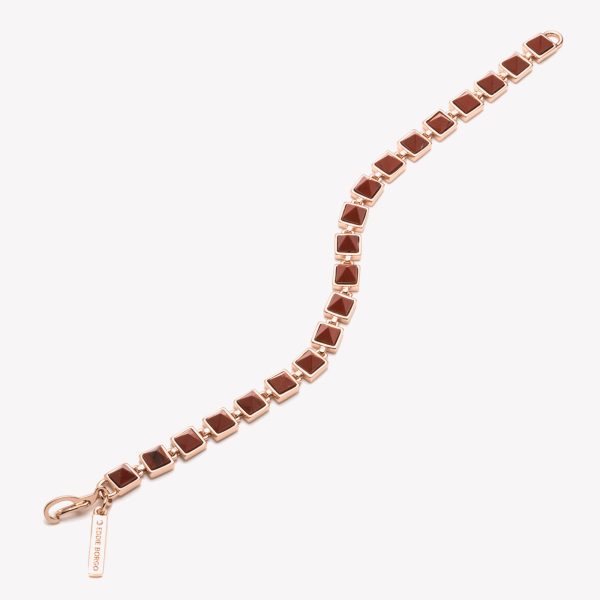 PYRAMID TENNIS BRACELET - CARNELIAN Fashion