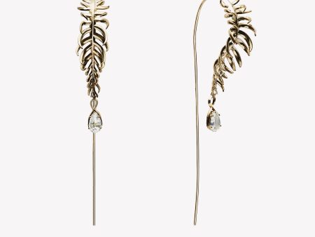 frond line earringsantique diamondscirca 1920 Online Hot Sale