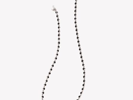 SHORT INLAID DOME NECKLACE - ONYX Hot on Sale