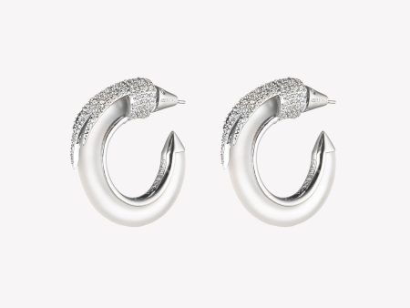 PLUME HOOP EARRINGS Cheap