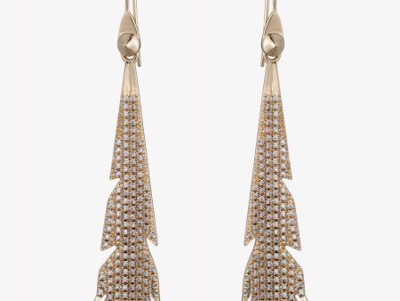 PLUME DROP EARRINGS on Sale