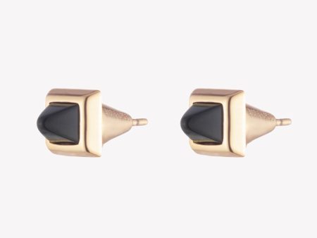 PYRAMID STUD EARRINGS - ONYX Online Hot Sale