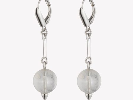 BEADED SPHERE DROP EARRINGS - QUARTZ Supply