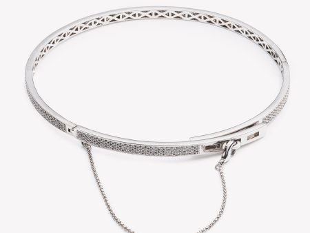 THIN PAVÉ SAFETY CHAIN CHOKER For Sale