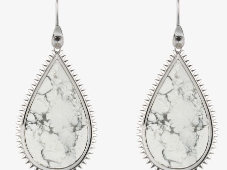 TEARDROP SLICE EARRINGS | HOWLITE on Sale