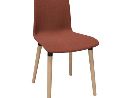 MOOD Side Chair - Fully Upholstered - Wood Legs Cheap