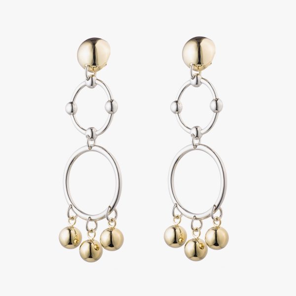 BARBELL CHANDELIER EARRINGS For Sale