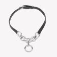 LEATHER O-RING CHOKER Hot on Sale