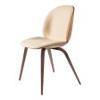 Beetle Dining Chair - Front Upholstered - Wood Base - 3D Veneer Shell on Sale