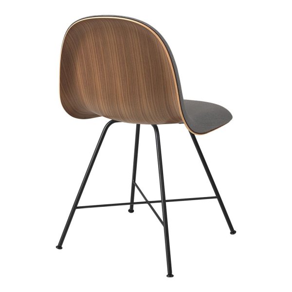 Gubi 3D Dining Chair - Center Base - Front Upholstered - Wood Shell Online now