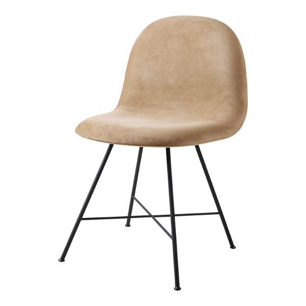 Gubi 3D Dining Chair - Center Base - Front Upholstered - Wood Shell Online now