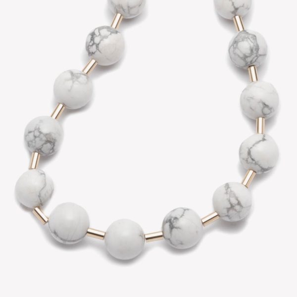 BEADED BALL CHAIN NECKLACE - HOWLITE Online