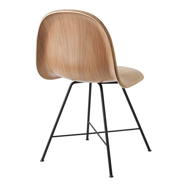 Gubi 3D Dining Chair - Center Base - Front Upholstered - Wood Shell Online now