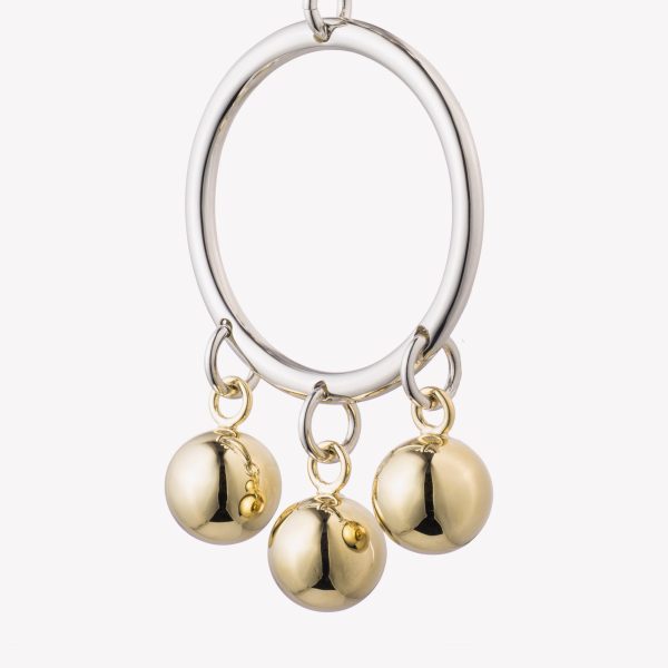 BARBELL CHANDELIER EARRINGS For Sale