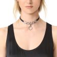 LEATHER O-RING CHOKER Hot on Sale