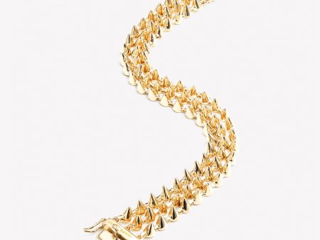 3 STRAND CONE TENNIS BRACELET Cheap