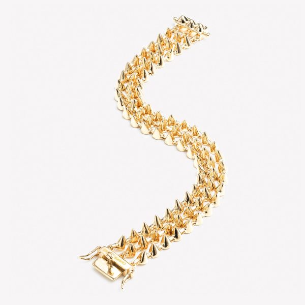 3 STRAND CONE TENNIS BRACELET Cheap