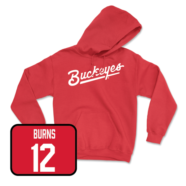 Red Softball Script Hoodie  - Jasmyn Burns For Cheap