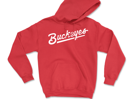 Red Field Hockey Script Hoodie - Lilly Sweeney Discount